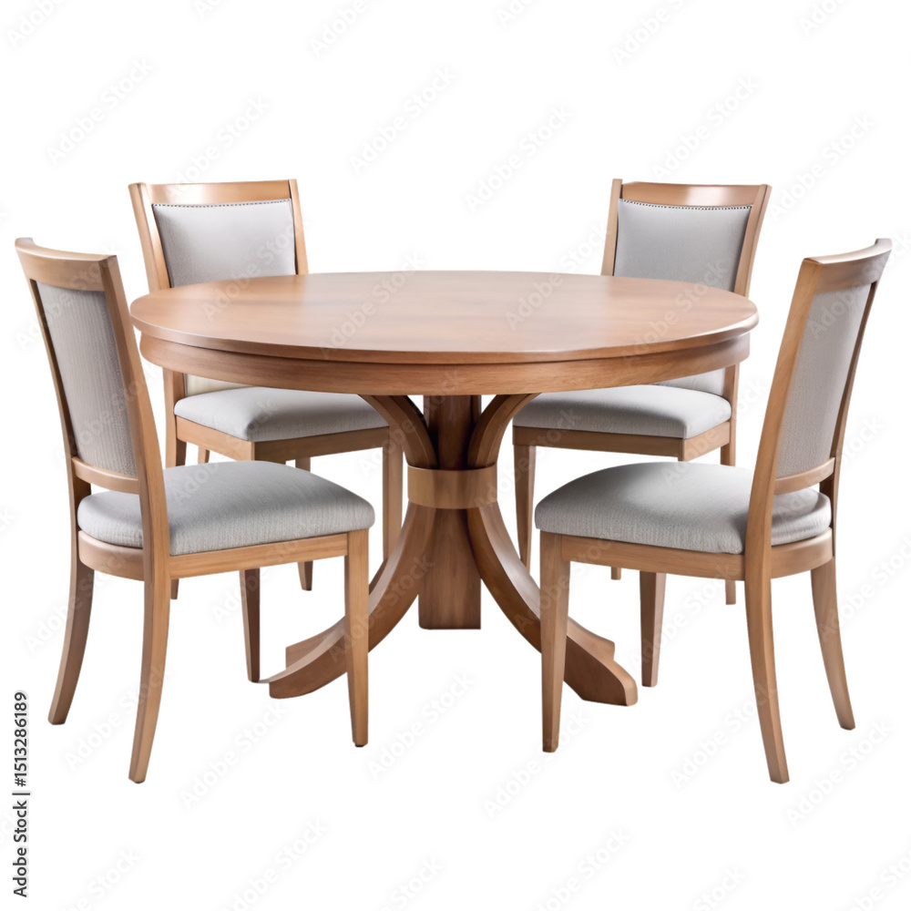 Dining table isolated on transparent background Dining table isolated on transparent background