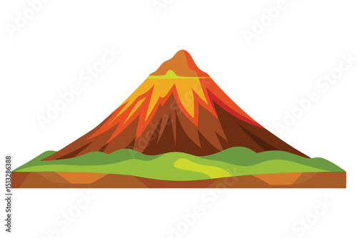 Hill in volcanic area