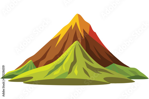 Hill in volcanic area
