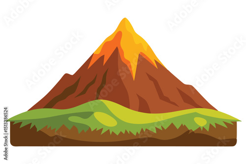 Hill in volcanic area