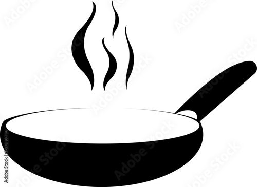 frying pan with fire, cooking , 