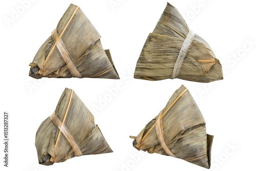 Zongzi Rice Dumpling Chinese Dragon Boat Festival Food in High-Resolution PNG Format