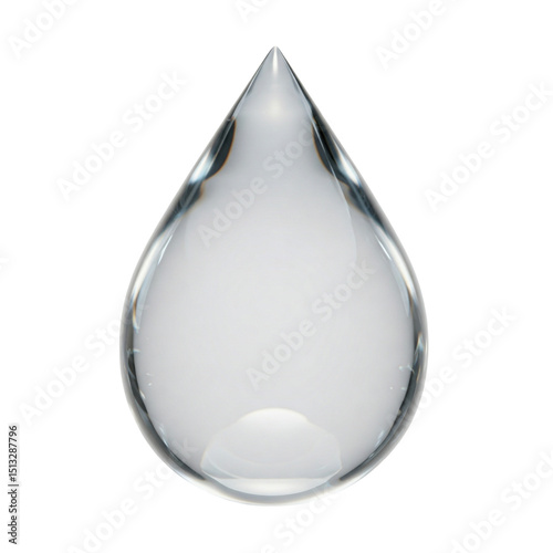 3d water drop transparent background