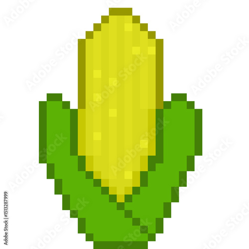 Corn Pixel Art Illustration