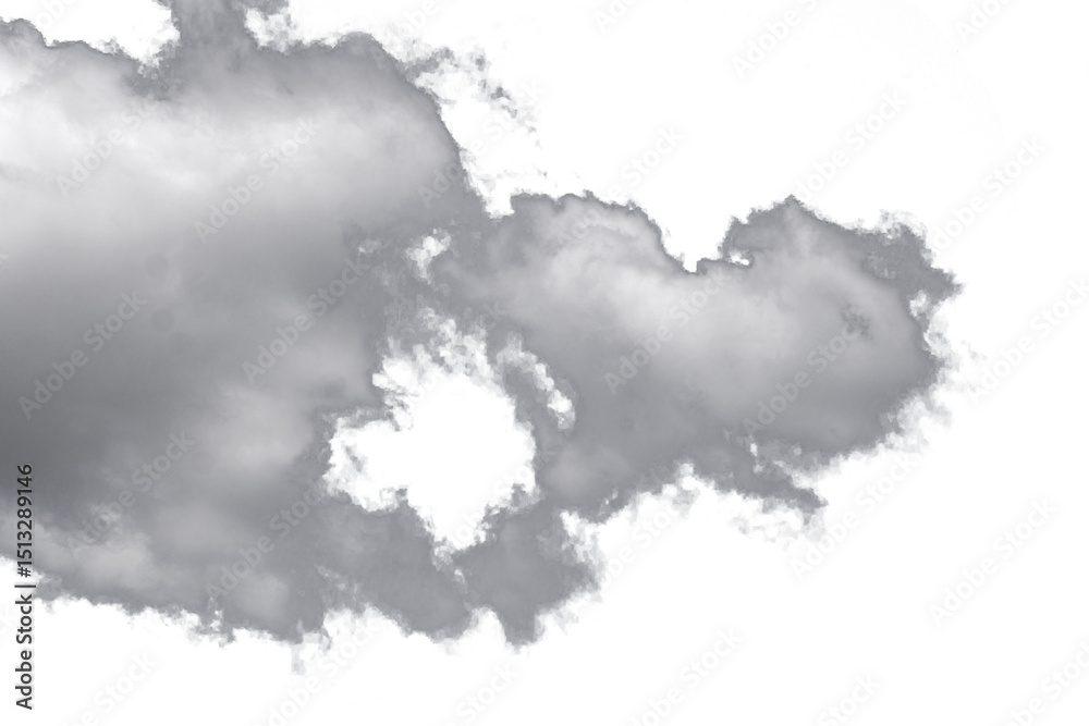 Obraz premium realistic clouds on tranparent png, clouds element for design, banner, etc.