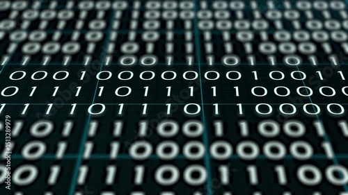 Abstract Binary Code Background