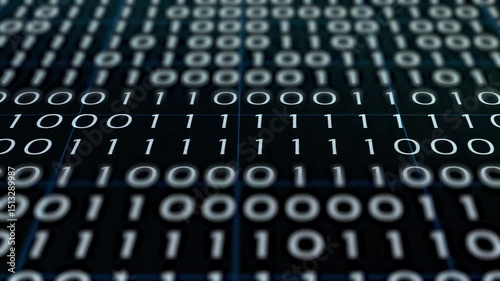 Abstract Binary Code Background