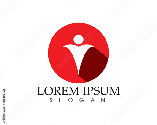 Community people care logo and symbols template