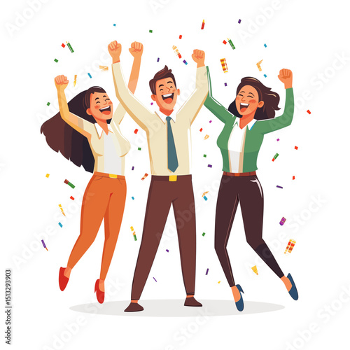 Celebrating Success with Joyful Friends