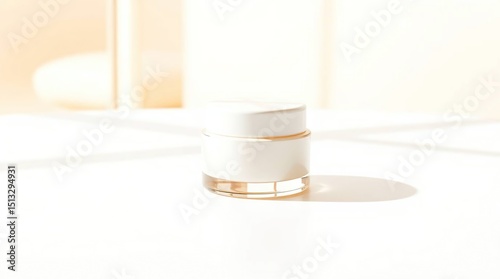 Hand-drawn Sketch Realistic Skincare Product Mockup in Warm Colors