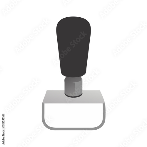 Simple Black Handle Icon: A minimalist graphic of a generic handle or knob, suitable for various mechanical or interactive designs.