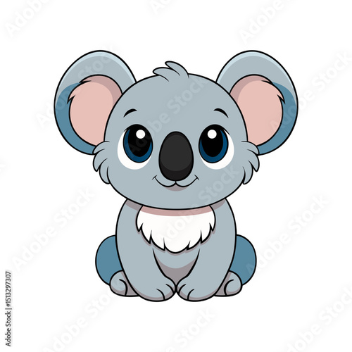 cuddly baby koala vector Illustration