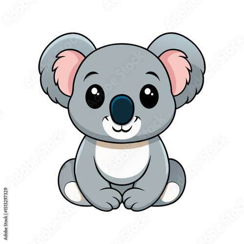 cuddly baby koala vector Illustration