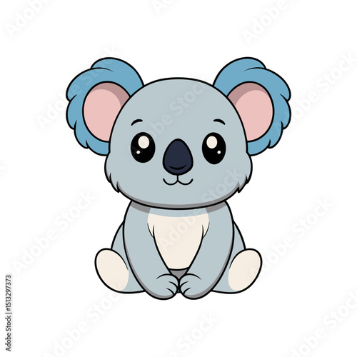 cuddly baby koala vector Illustration