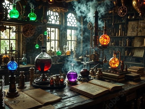 Mysterious Steampunk Laboratory photo