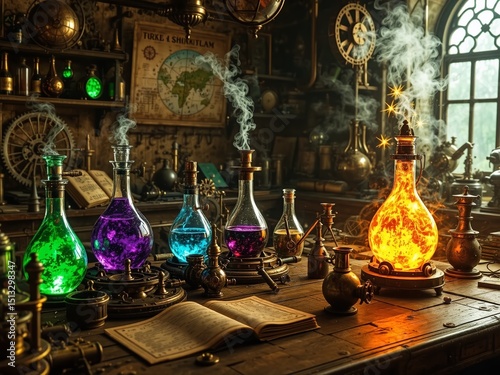 Mysterious Steampunk Laboratory of Wonders photo