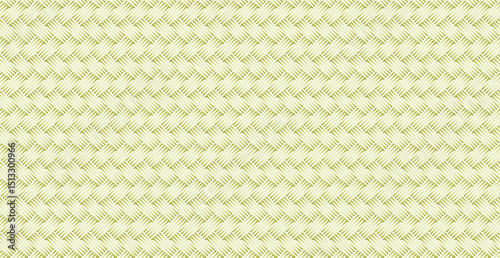 Panoramic yellow - orange wicker background, repeating elements - Vector illustration