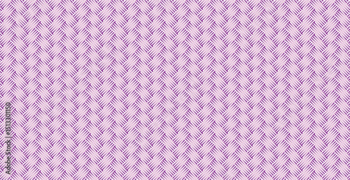 Panoramic purple wicker background, repeating elements - Vector illustration