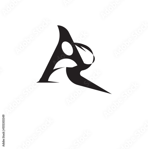 Initial letter AB gaming esports style logo template, Elegant. Simple Ab logo design