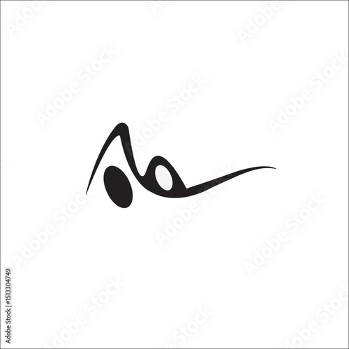 Initial letter A minimalist art logo. Creative minimal logo icon design with letter A. elegant. Simple. Vector A. Alphabet A. Modern abstract letter A logo design. Simple,  Elegant, Modern
