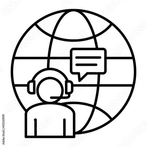 Global Service  Icon