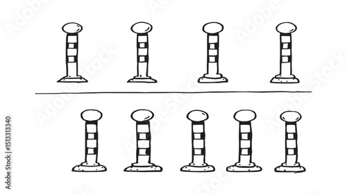 Roadside Delineator Post Reflective Road Safety