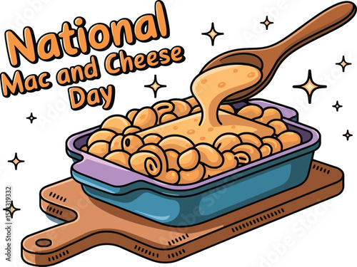 National Mac and Cheese Day with Delicious Pasta and Cheese Delight