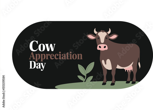 Cow Appreciation Day with a Cartoon Cow Design