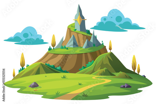 Hill in fantasy land