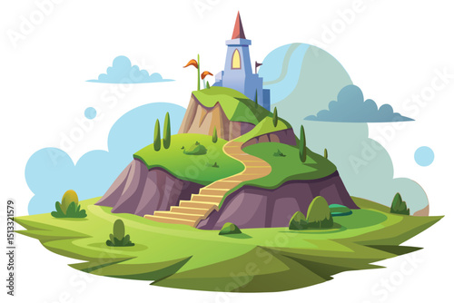 Hill in fantasy land