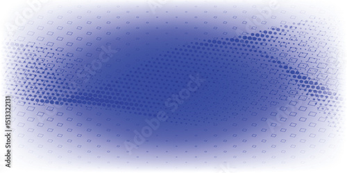 Halftone faded gradient texture. Grunge halftone grit background. White and blue sand noise wallpaper. Retro pixilated vector backdrop