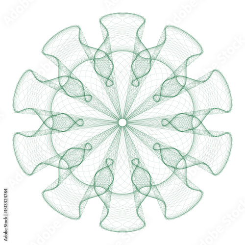 Watermark guilloche. Watermark pattern , Watermark banknote pattern. Banknotes check guilloche lines texture, secure waves patterns and passport paper. Currency banknote guilloche, security certificat