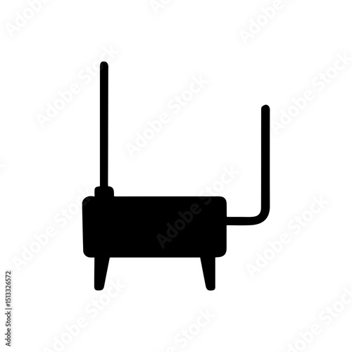 wireless router on white background