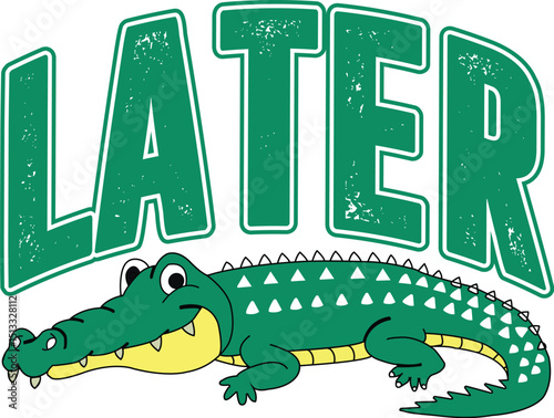 Later Gator SVG PNG, Cut File