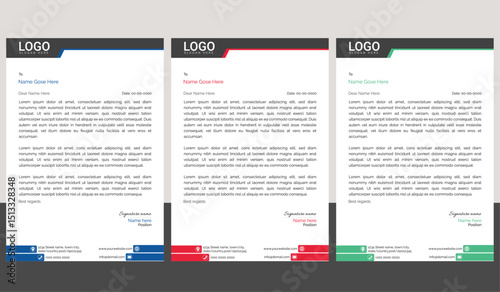 Professional business letterhead with a minimalist style and structured format,Bundle perfect for company correspondence, official memos, and branding needs