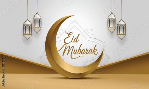 Minimalist Eid al-Fitr background 