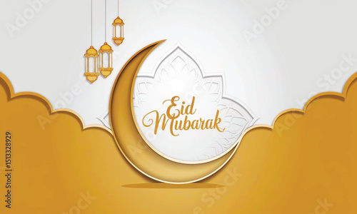 Minimalist Eid al-Fitr background 