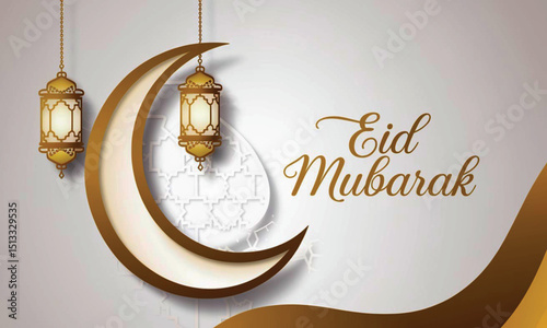 Minimalist Eid al-Fitr background 