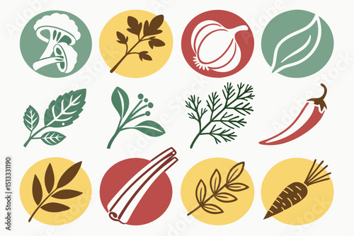 set of vegetables