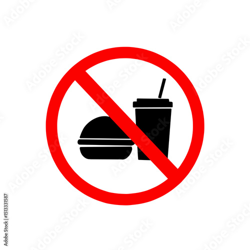 No eating or drink sign