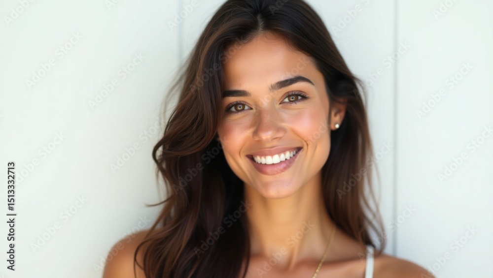 Radiant Smile, Beautiful Woman Portrait Stock Photo Radiant Smile, Beautiful Woman Portrait Stock Photo