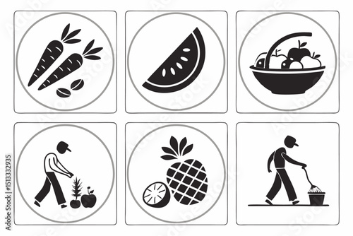 set of icons
