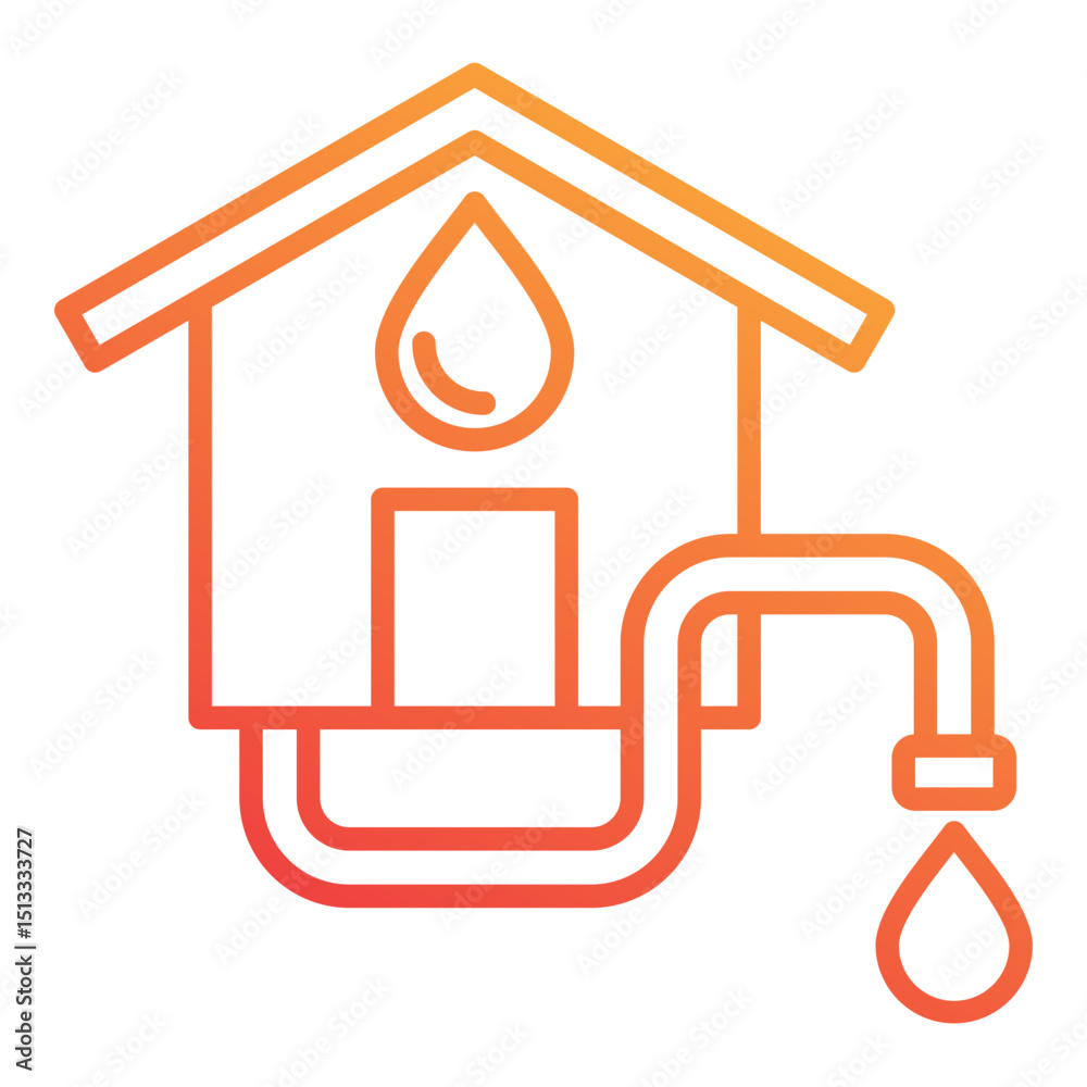 Fototapeta premium Water Supply Icon