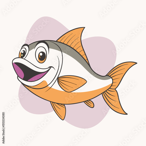 a fish vector illustration, white background