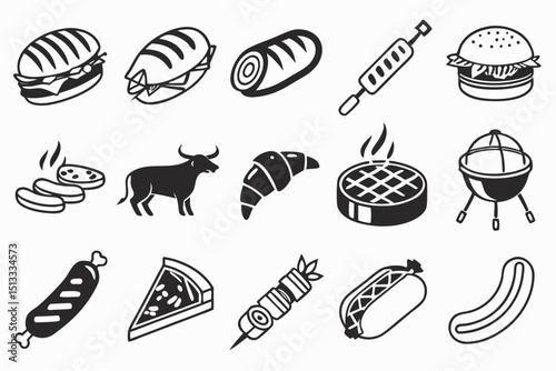 food icons set