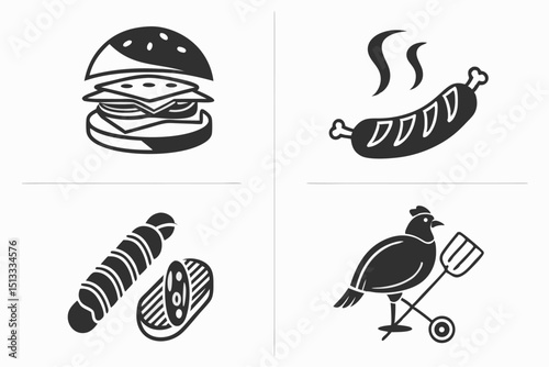 set of four seasons icons