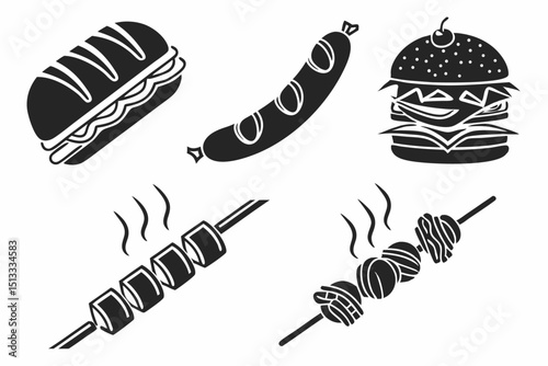 vector set of feathers