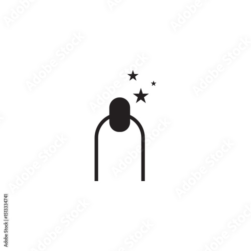 finger nail icon