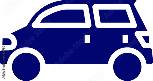 Silhouette vector of a Hatchback Car