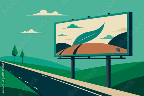 vector illustration of a beach